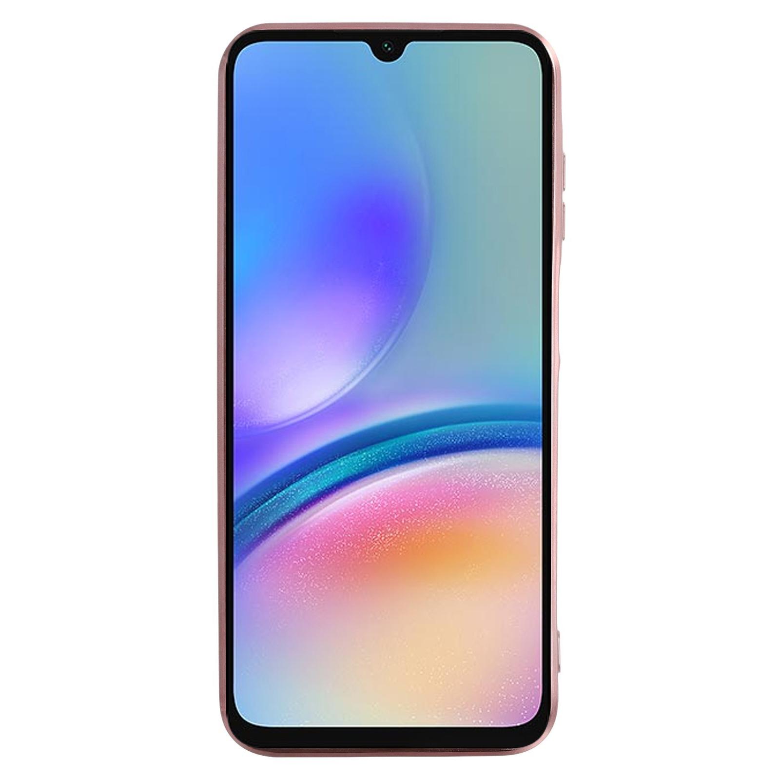 

KADEM For Samsung Galaxy A05s 4G Case Fashion Flower Decor TPU Phone Cover Purple