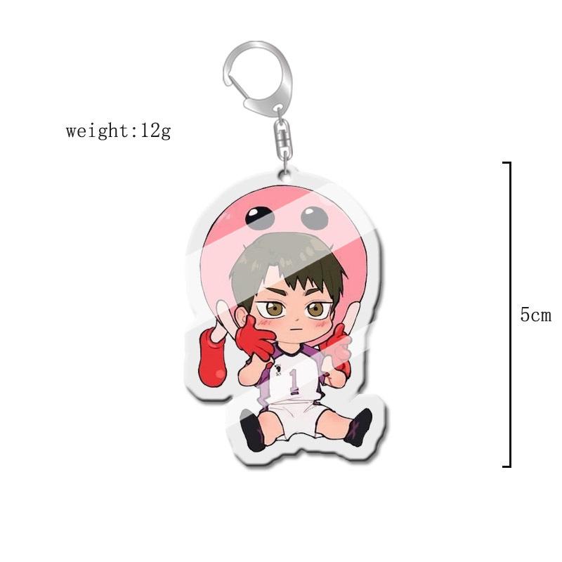 Haikyuu!! Anime Acrylic Keychain Charm - Creative Campus Ornament Gift