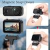 Magnetic Quick Release Adapter For Action Cameras Foldable Mount Double Interfaces 1/4 Screw And  Design Securedly