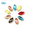 Customized Color Crystal Glass Sew-On Rhinestones Wedding Dresses Shoes Nails Accessories Loose Marquise