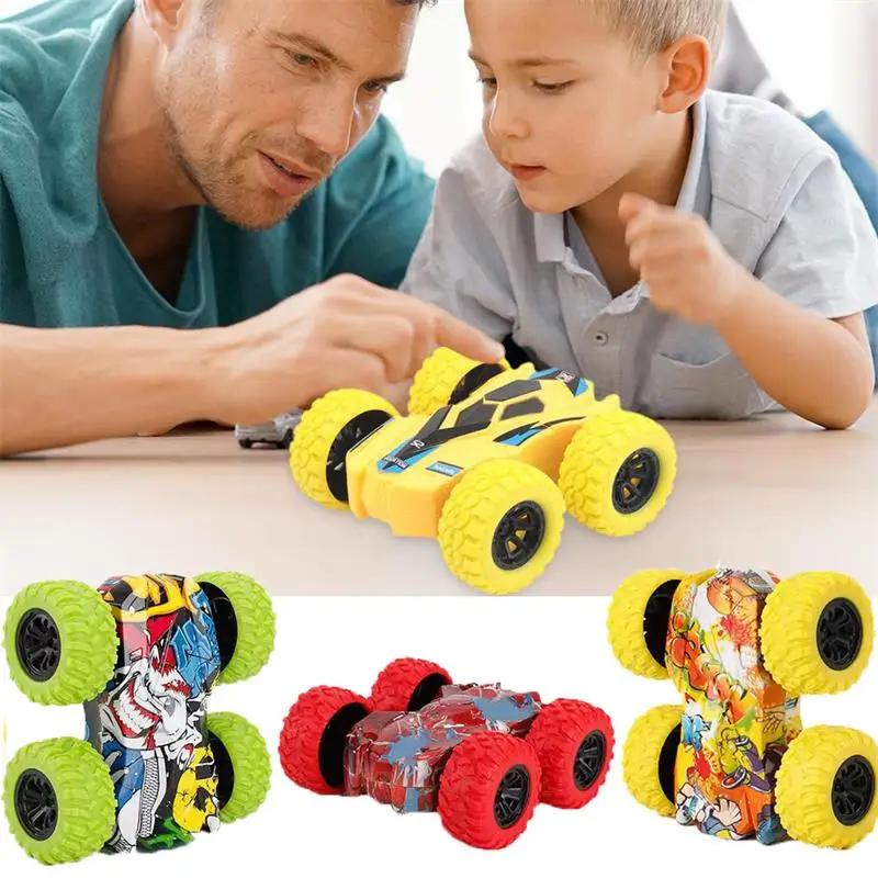 Non-Toxic Children'S Toy Car Fun Double-Sided Car Inertial Safety Anti-Collision Anti-Fall Kid'S Anti-Fall Model Sliding Off-Road Vehicle