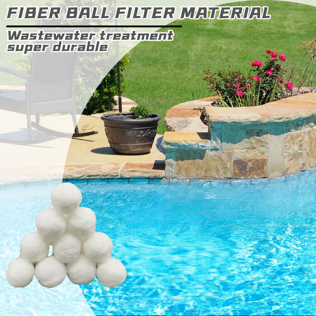 Pool Supply Pool Filter Balls - Eco-Friendly Fiber Filter Media For Swimming Pool Sand Filters- Higher & More Efficient