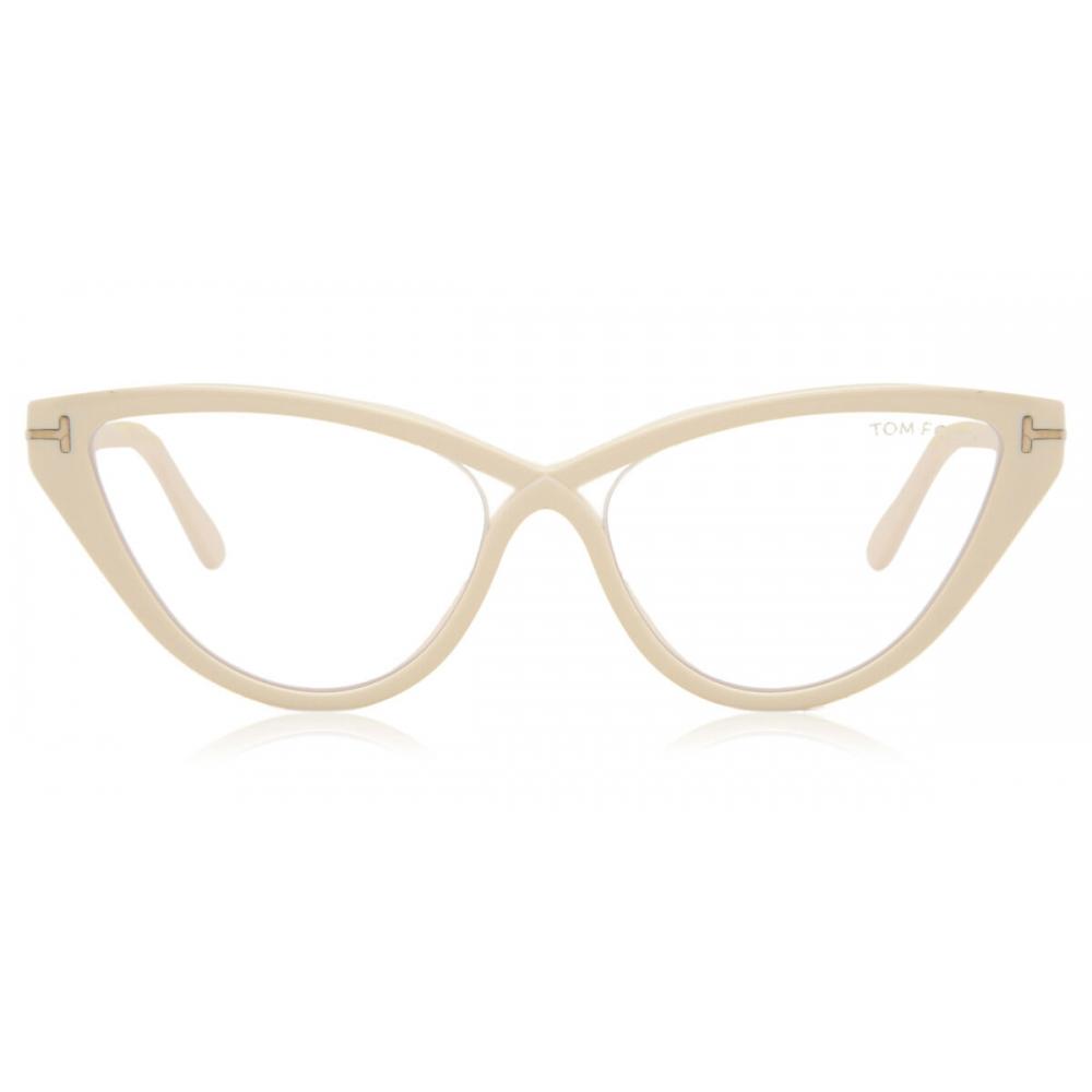 

Tom Ford Ft5729 B Blue Light Block 025 Women Eyeglasses Ivory/56