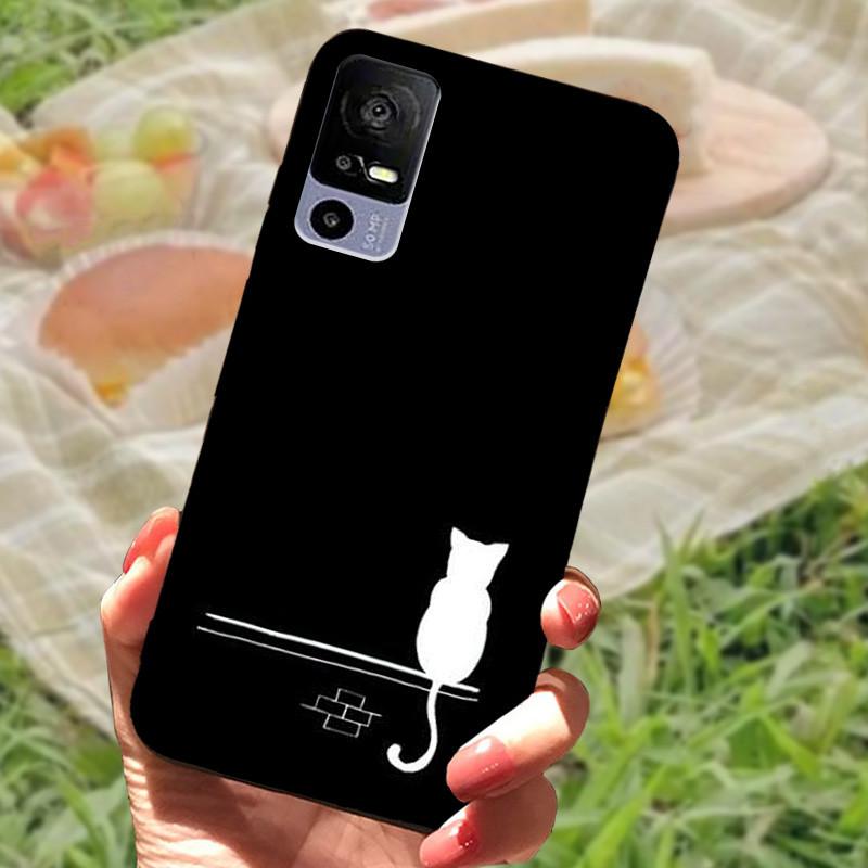 For TCL 40R Case TPU Soft Silicone Marble Phone Cover Case for TCL 405 406 408 403 TCL40R Shockproof Funda Love T771K Bumper