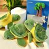 Cross-Border Mini Plush Turtle Keychain: Big-Eyed Turtle Backpack Pendant Toy