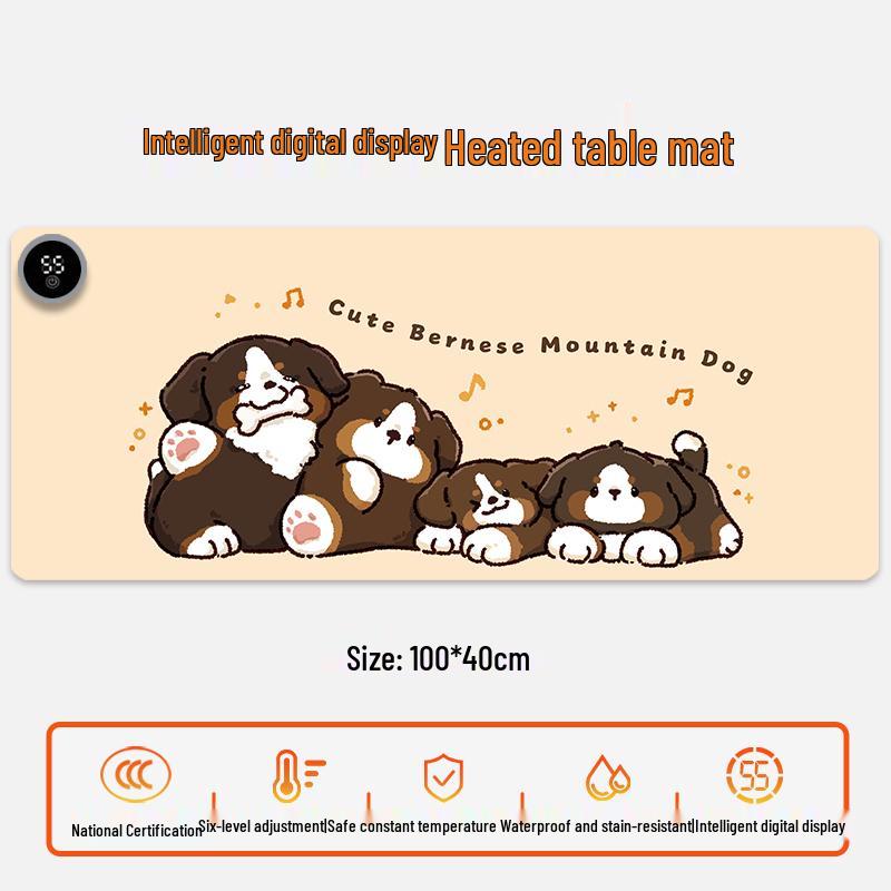 Electric Heating Desk Pad - Warm Mouse Pad for Office & Student Use