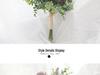 Bouquet Sposa Eucalipto Stile Foresta - Composizione Floreale Artificiale a Mano per Matrimoni & Arredo Casa