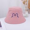 Female Hat Fisherman Thin Sun Protection Fashion Casual Embroidered Bear Visor Hat