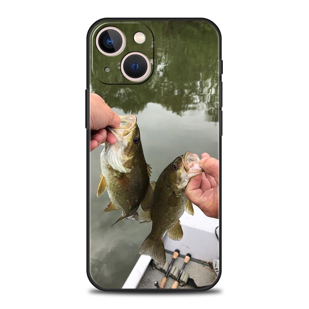 fishing Phone Case For iPhone 16 13 15 14 12 11 Pro MAX XR X SE XS 7 8 Plus Soft TPU Shell Cover
