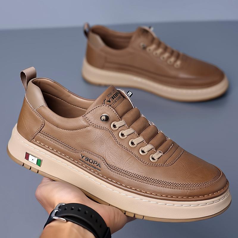 

Men s shoes autumn new board shoes casual fashion trend breathable foot cover soft sole men one pedal board shoes one generation 38 хакі
