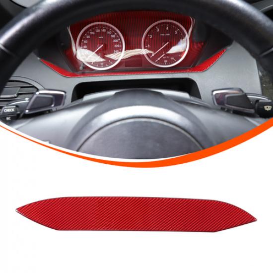Red Soft Carbon Trument Lower Trim Sticker For BMW 6 Series E63 E64 2004-10