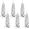 6 Stück Vogelabwehr Spirale Reflektoren Vogelabwehr Reflektierende Windspirale für Gartenzäune