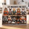 Funny Cat Monthly Planner 2027 Wall Calendar for Home Office, Large Print with Extra Date Display 12 Unique Cute Photos, Thick Paper Hanging