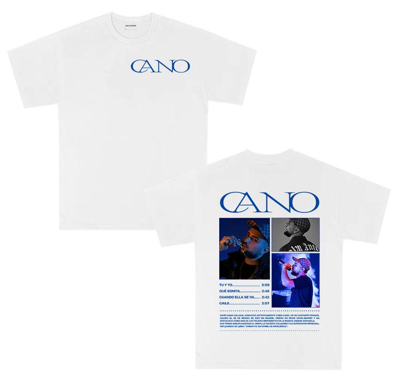 Rapper Cano Triana Tour 2025 Album Graphic Tshirt Unisex Hip Hop Gothic Punk Tshirt Vintage Oversized Short Sleeve Tees Streetwear