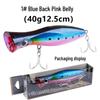 12.5cm 40g Surface Popper Sea Fishing Lure for GT Tuna and Boat Fishing