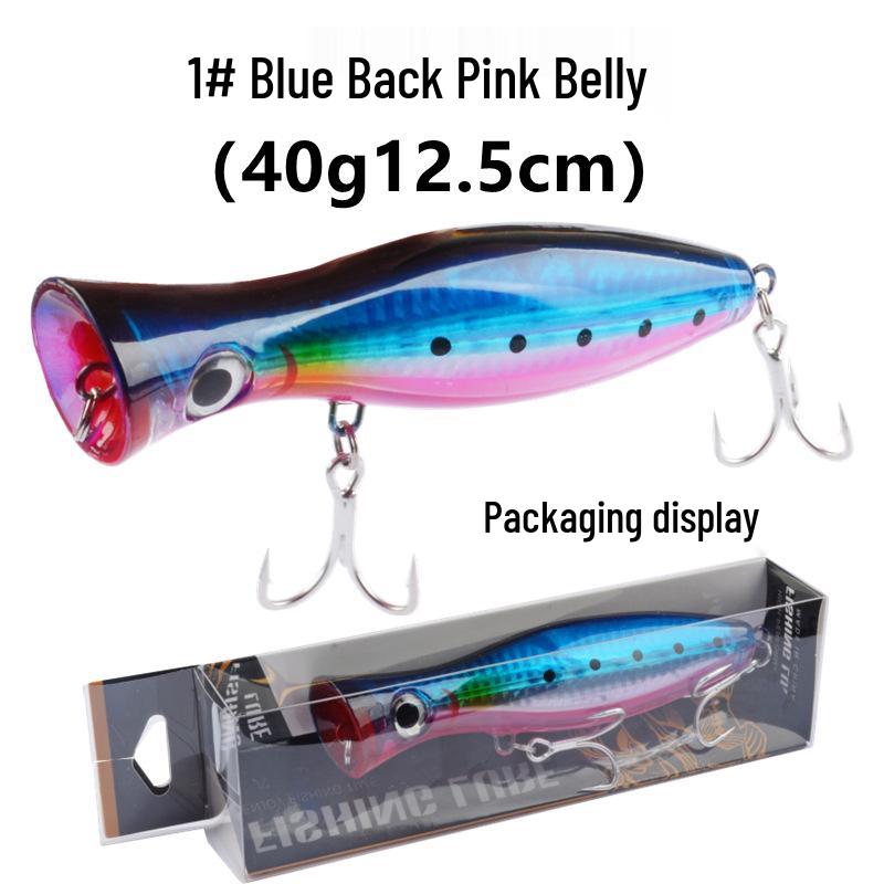 12.5cm 40g Surface Popper Sea Fishing Lure for GT Tuna and Boat Fishing