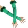 Elegant 1920s Party Fingerless Gloves for Women Long Length Arm Sleeves for Various Occasion Teaparty Dressingup Armwear