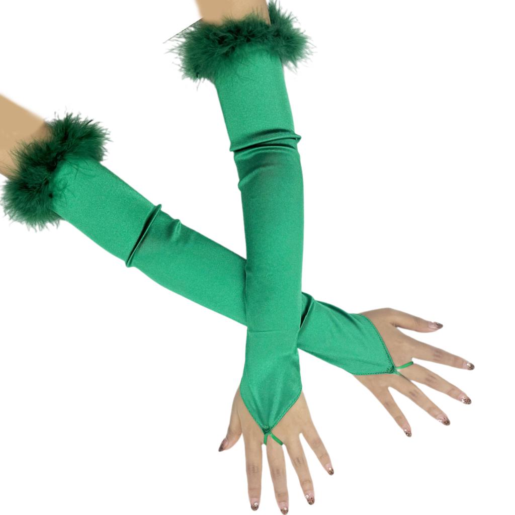 Elegant 1920s Party Fingerless Gloves for Women Long Length Arm Sleeves for Various Occasion Teaparty Dressingup Armwear