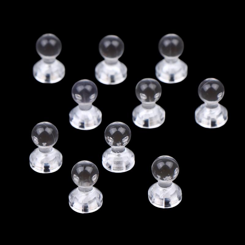 Mini Magnetic Invisible Badge Display Stand High Clear Acrylic Base For Badge Holder Accessories Desktop Storage