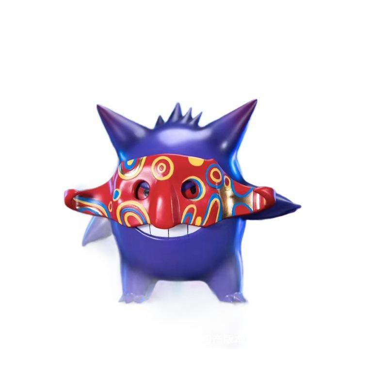 Pokemon Figurine Mask Gengar Doll Statue Model For Desk Decoration Toys Gifts