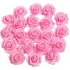 20 Pcs 7cm Foam Rose Head Artificial Flowers For Wedding Party Home Decor DIY Crafts Simulated Rose Accessories