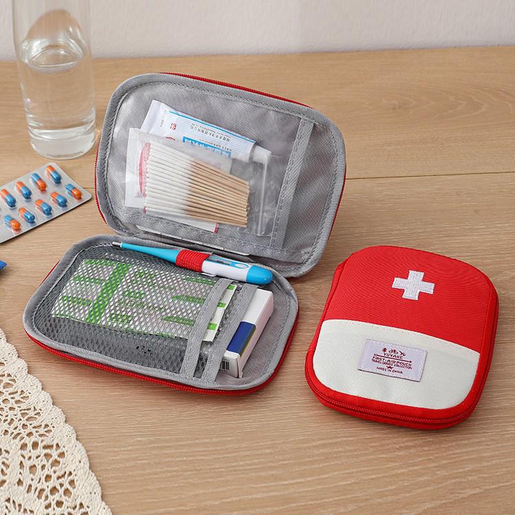 Portable First Aid & Medical Travel Kit - Compact Medicine Storage Bag for Home and Travel