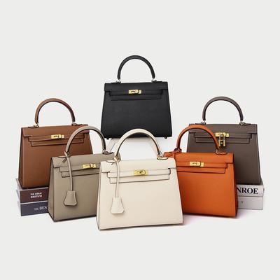 Classic Leather Women's Bag, Palm Pattern Cowhide Bag Bag Handbag