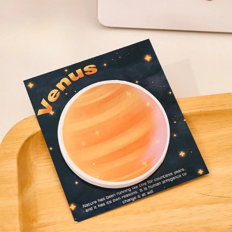 

30 шт./набор Милые планеты Искорка Луна Земля Венера Липкие заметки Креативный блокнот Блок для заметок Индексные наклейки Школьные принадлежности Канцелярские товары