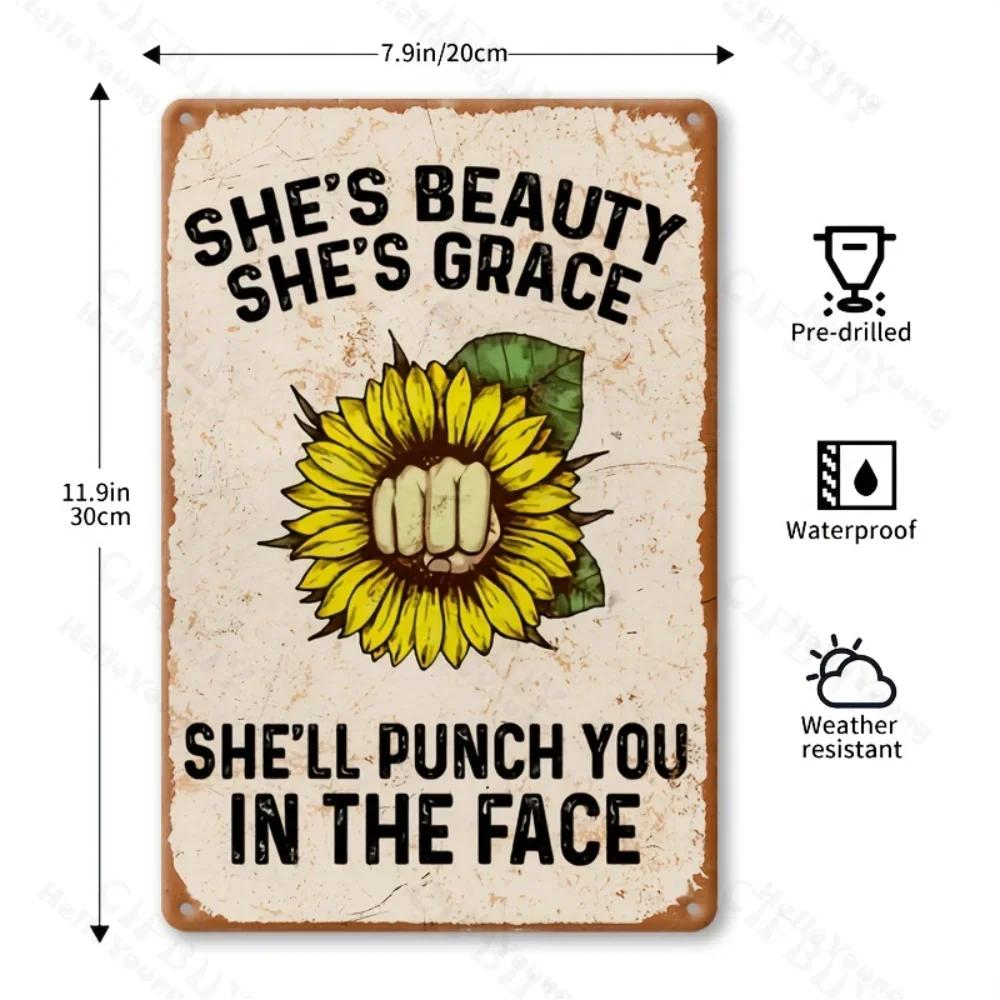 

Graceful Vintage Style Aluminum Sign, Offering Sarcastic Elegance, Perfect Wall Art for Garage, Cafe, Bar, An All-Occasion Gift. 20x30cm белый