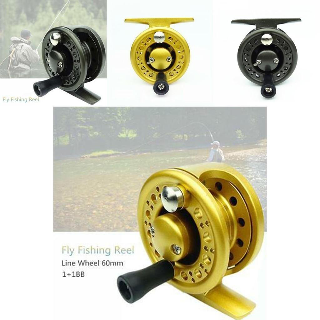 Lightweight And Durable C60 Aluminum Fly Fishing Ice Fishing Reel For Left And Right Handed