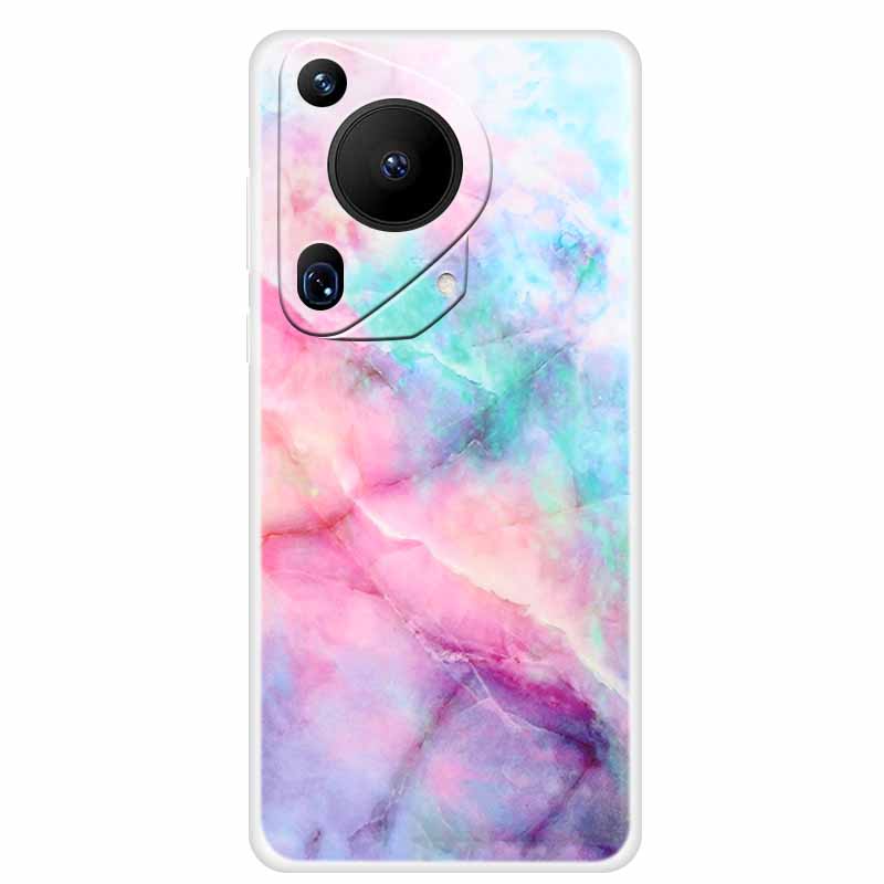 For Huawei Pura 70 Case Marble TPU Soft Transparent Silicone Back Covers For Huawei Pura 70 Ultra Case 70ultra Cool Pura70 Pro+