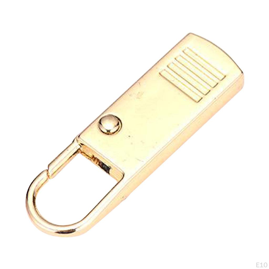 6 Detachable Zip Fixer Replacement Zipper Tags Repair , Universal Puller Set