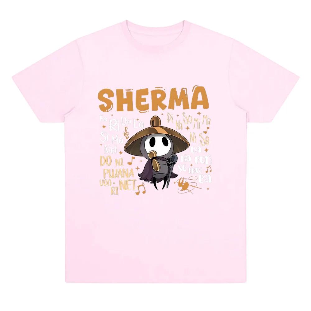 Sherma Song T-shirts Hollow Knight Silksong Funny Game Quote Tees Harajuku Cartoon Print T Shirts Unisex Casual Clothes