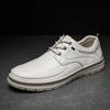 FashionBrand New Mens Genuine Leather Shoes Trend Comfortable Loafer Men Shoes Design British Casual Boat Shoes Men Sneakers Moccasins