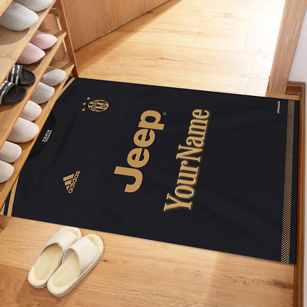 Juventus Personalized Name Floor Mat Suitable for Study room Outdoor Dormitory Living Rooms Anti-slip Rug Office home decor