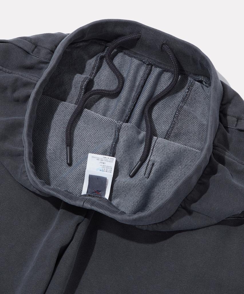 REEBOK Garment-Dyed Relaxed Fit Wide Jogger Pants - Dark Grey