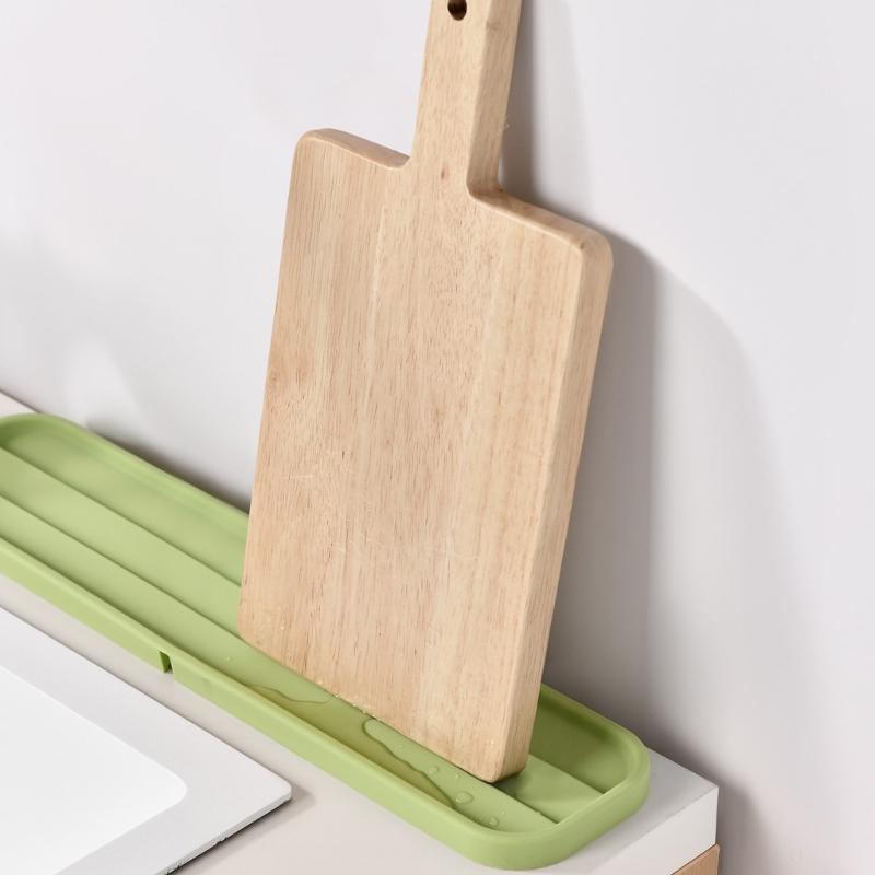 Nonslip Silicone Drain Pad Draining Mat With Unique Texture Kitchen Sink Organiser for Bottle Cup Dish Utensils