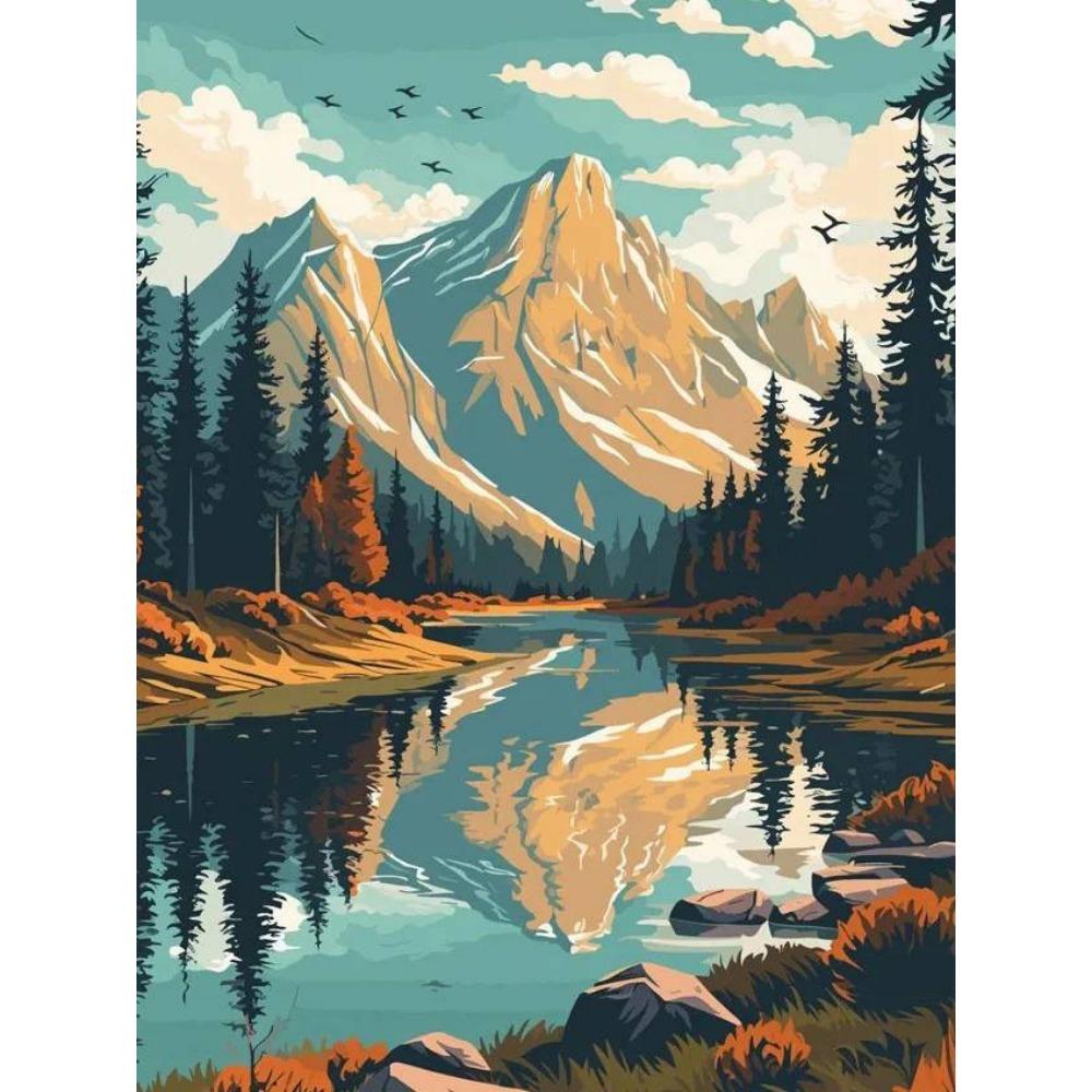 DIY full circle diamond painting Cross stitch 3D landscape home decorative art diamond painting 5d diamond art painting