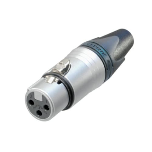 NEUTRIK NC3FXX-HE High-End XLR Connector, 3-Pin Female