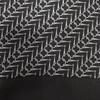 Great HERMES Scarf Metal all-over print fringe shawl black silk mens Used