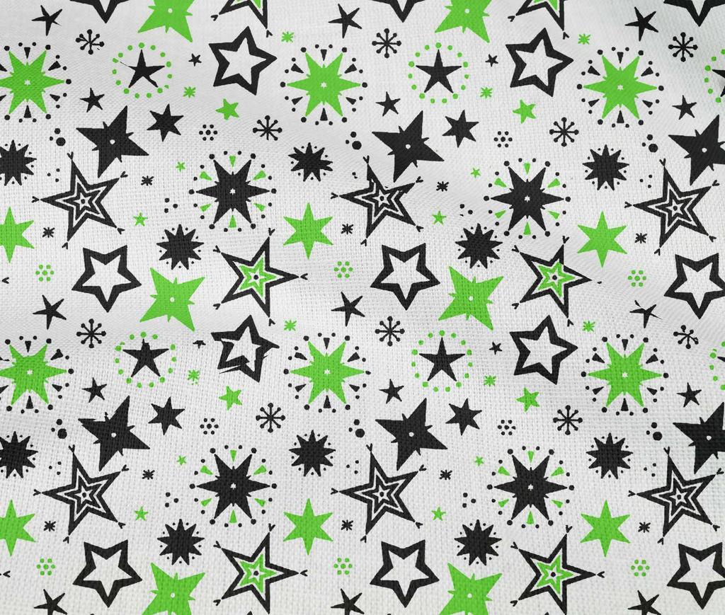 oneOone Cotton Flex Green Fabric Merry Christmas Quilting Supplies Print Sewing Fabric By The Yard 40 Inch
