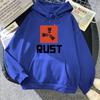 Game RUST Print Hoodie Loose Streetwear Men Pullovers Oversized Clothing Winter Sweatshirts Fleece Long Sleeve Sudaderas