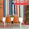 Light Filtering Flat Printing Curtains Without Rod Striped Harmony Chic Print Festival Semi Outdoor Curtain Set Of 2 Made Polyester Washable