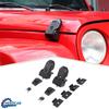 2X Aluminum Alloy Lockable Hood Catch Latch Buckle For Jeep Wrangler JK JL JT