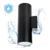 Garden wall lamp 2xGU10 IP54 black
