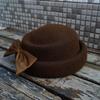 Japanese Retro Bow Curled Top Hat Women'S Autumn And Winter Wool All-Match Felt Brown Coffee Black Beret