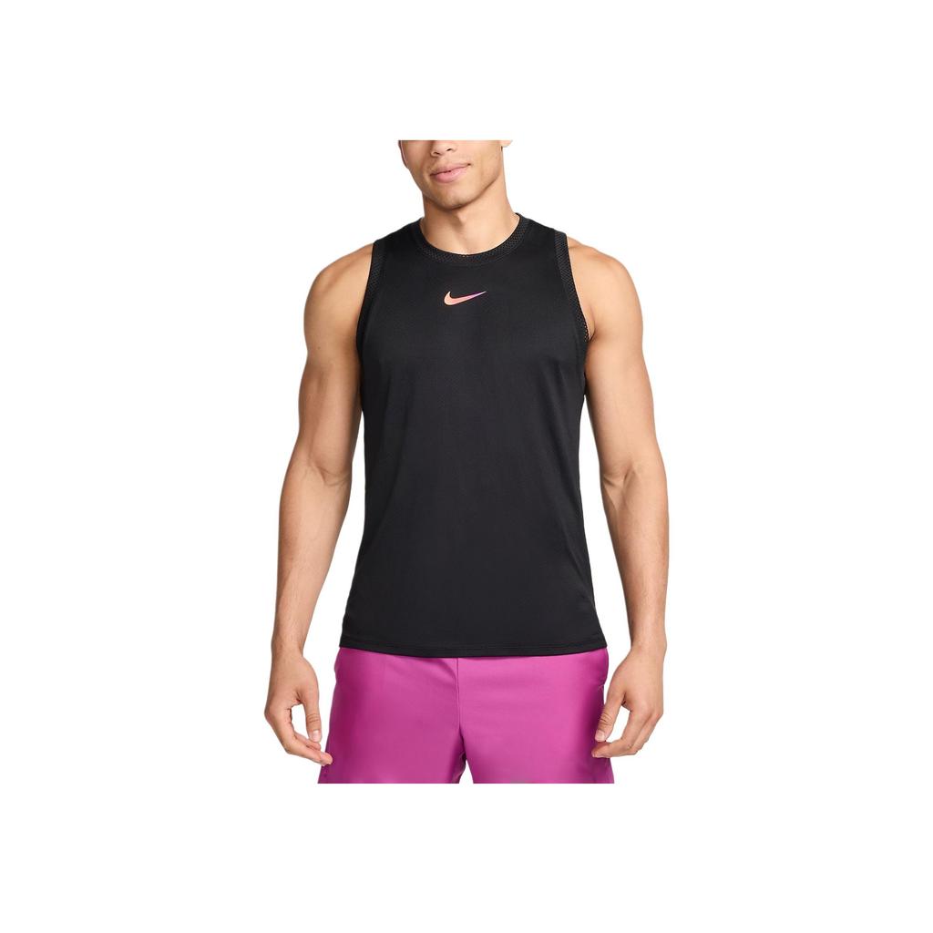 Nike Court Slam Dri-Fit FW24 Fashion Comfortable Casual Crew Neck Vest Men Tops Black FQ2027-010