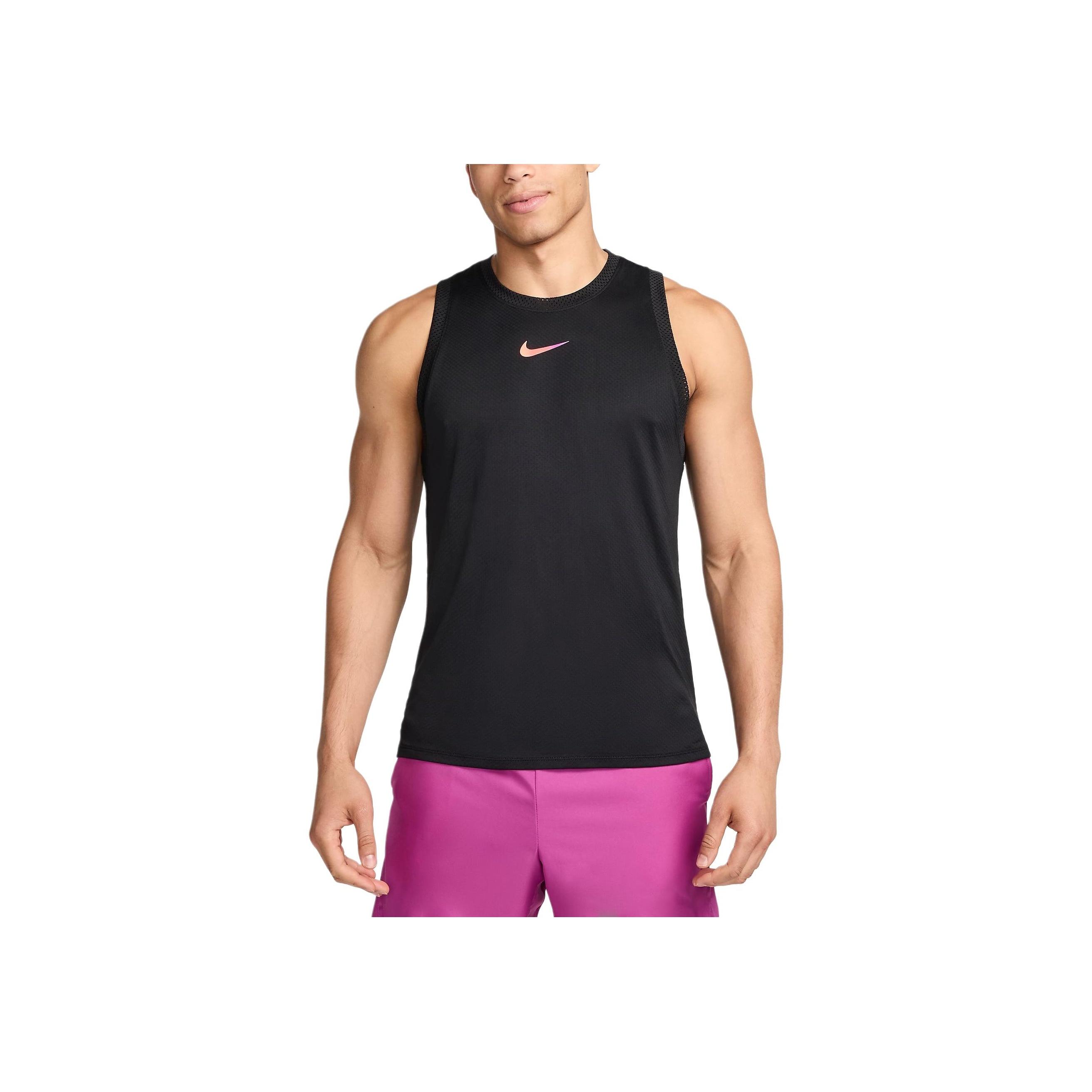Nike Court Slam Dri-Fit FW24 Fashion Comfortable Casual Crew Neck Vest Men Tops Black FQ2027-010 M