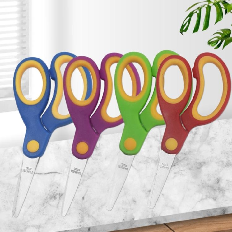 Garenschaar Kinderschaar Veiligheidsschaar met Comfortabele Greep Trainingsschaar Praktische Schaartjes voor Knutselen