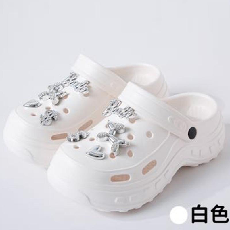 New thick-soled slippers women wear non-slip and wear-resistant cute cartoon eva slippers hole shoes wholesale